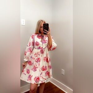 Baby Doll Floral Print Women's Dress